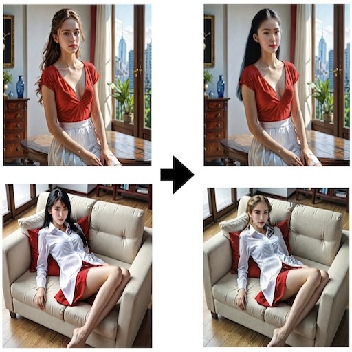 Asian Fever or Blonde Addicted? No problem. Change the ladies to whoever your like in seconds. Just needs a single photo.
